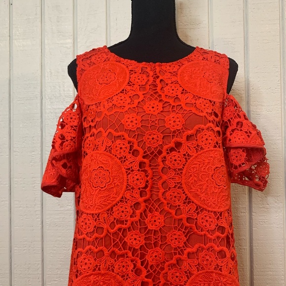 ASOS cold shoulder lace dress, size 8. - Picture 2 of 5